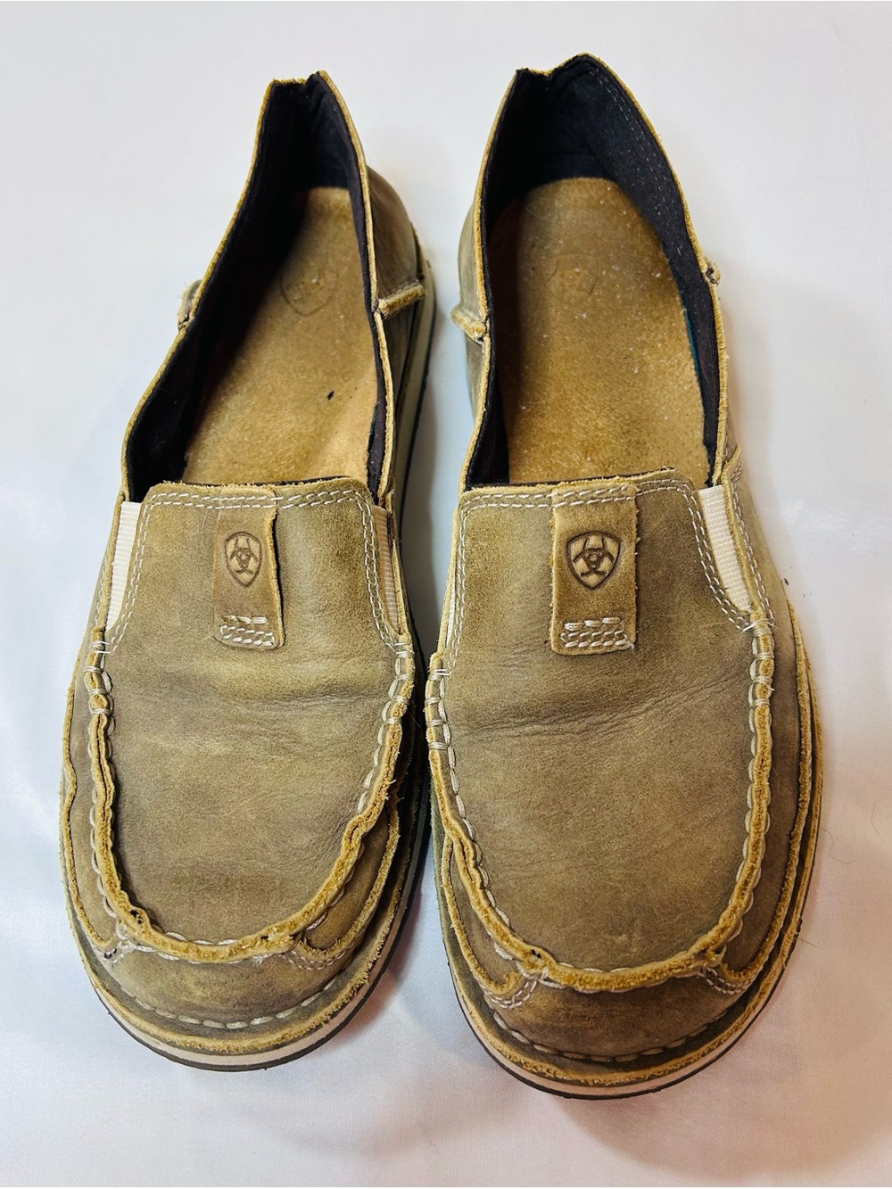 Ariat Men’s Cruiser Bomber Brown Slip-On Shoes Size 10